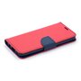 amahousse Housse rouge Huawei P20 Lite 2019 folio texturé et languette aimantée