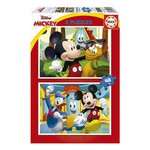 EDUCA Puzzle 2x48 Mickey Mouse Fun House