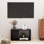VIDAXL Meuble TV Noir 60x24x32 cm Bois d'ingenierie