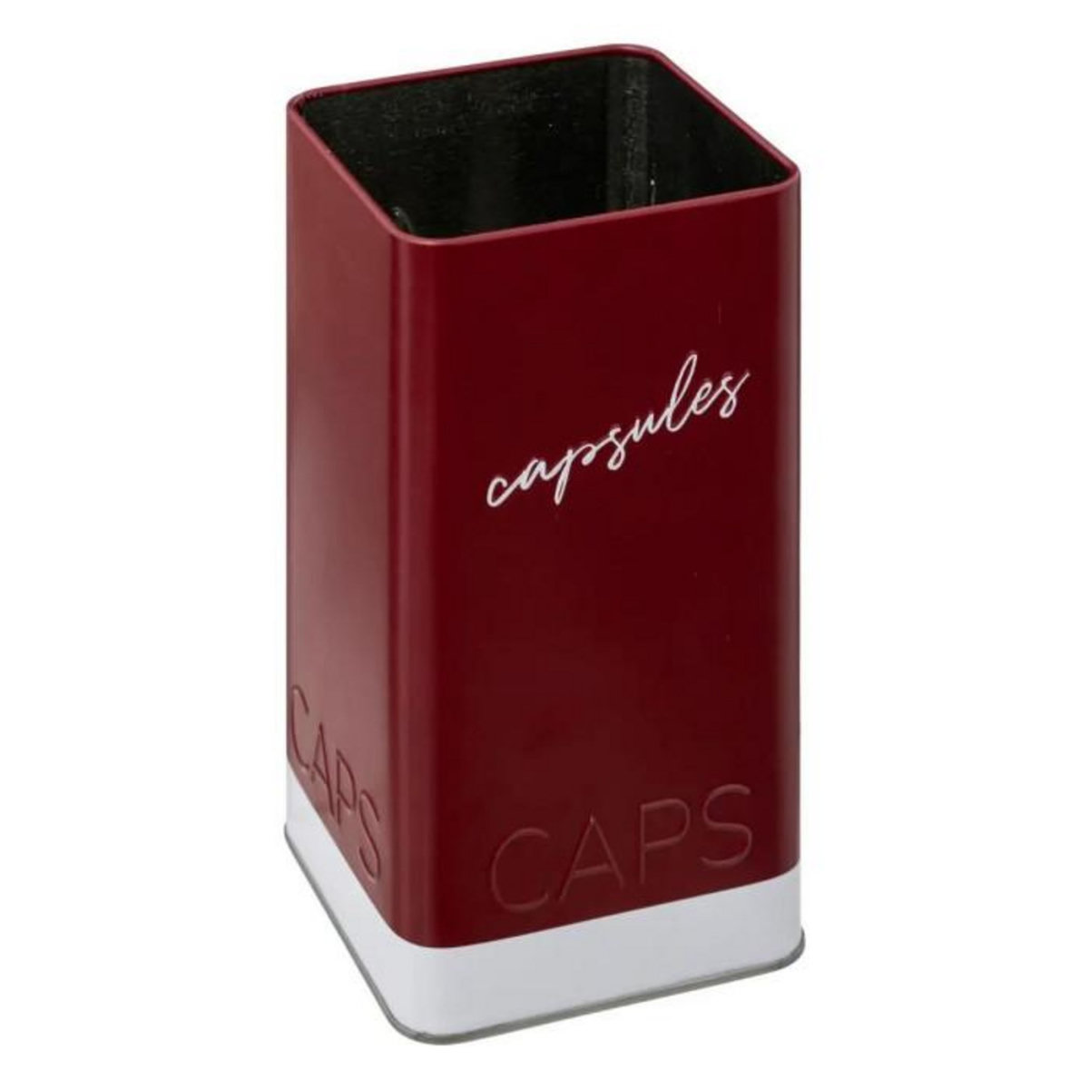 FIVE Boîte à Capsules Café  Color Edition  18cm Bordeaux