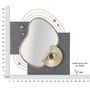 Voir la diapositive 6 : Paris Prix Miroir Mural Design  Art  80cm Gris & Or