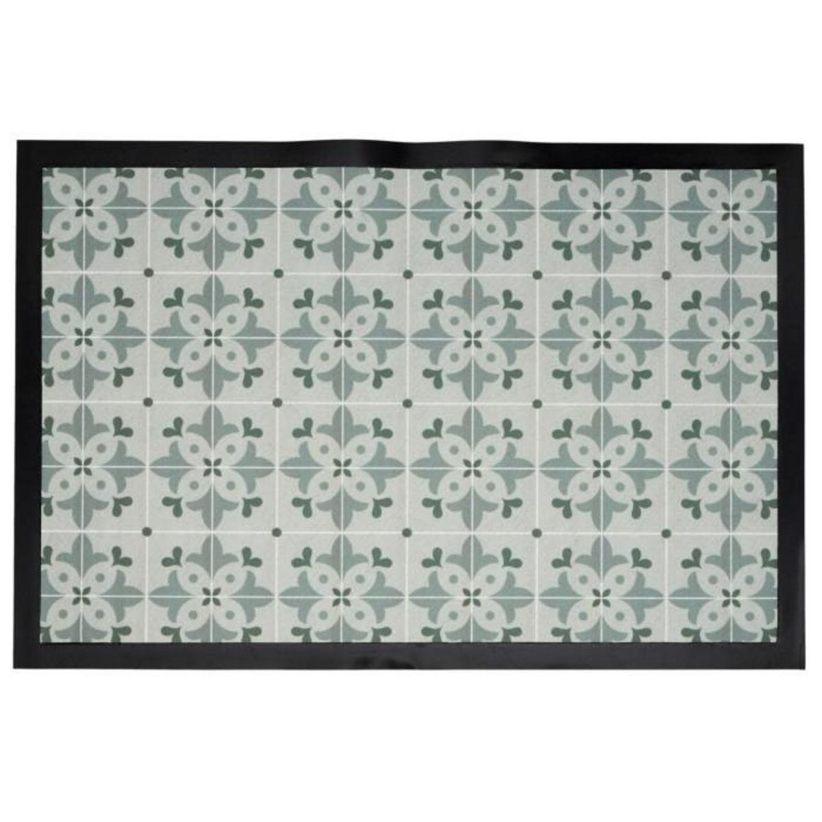 Paris Prix Tapis Déco à Motifs  Mosaïque  40x60cm Gris