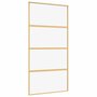 Voir la diapositive 2 : VIDAXL Porte coulissante dore 102,5x205cm verre ESG clair et aluminium