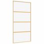 Voir la diapositive 2 : VIDAXL Porte coulissante dore 102,5x205cm verre ESG clair et aluminium