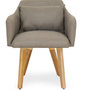 Voir la diapositive 4 : Paris Prix Lot de 20 Fauteuils Design  Alan  70cm Taupe