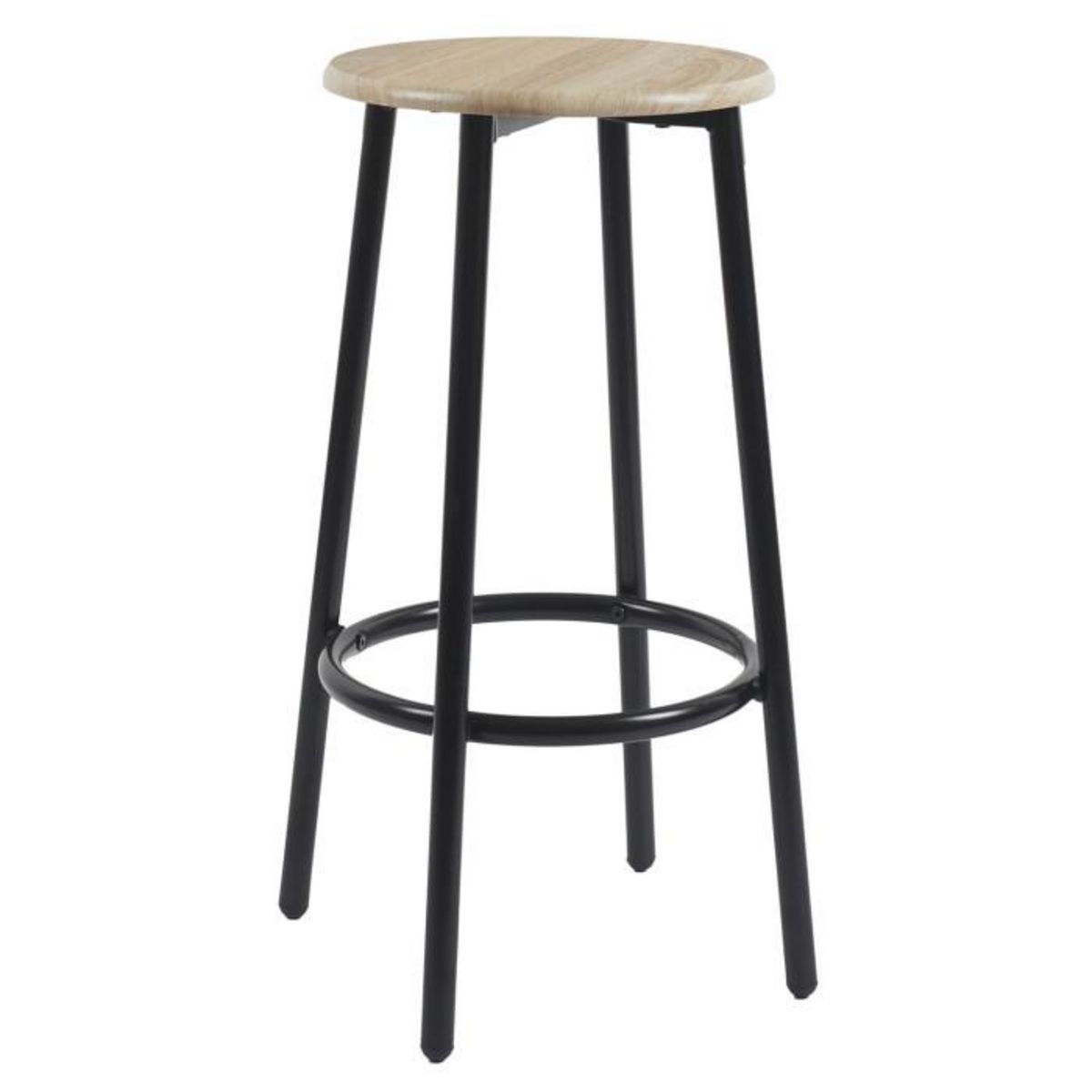 Paris Prix Ensemble Table de Bar & 4 Tabourets  Loka  100cm Noir