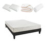 Voir la diapositive 1 : OLYMPE LITERIE OLYMPE LITERIE | Pack Prêt à dormir POSEIDON | Matelas Mémoire de forme + Sommier + Accessoires