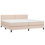 Voir la diapositive 3 : VIDAXL Sommier a lattes de lit avec matelas Cappuccino 200x200 cm