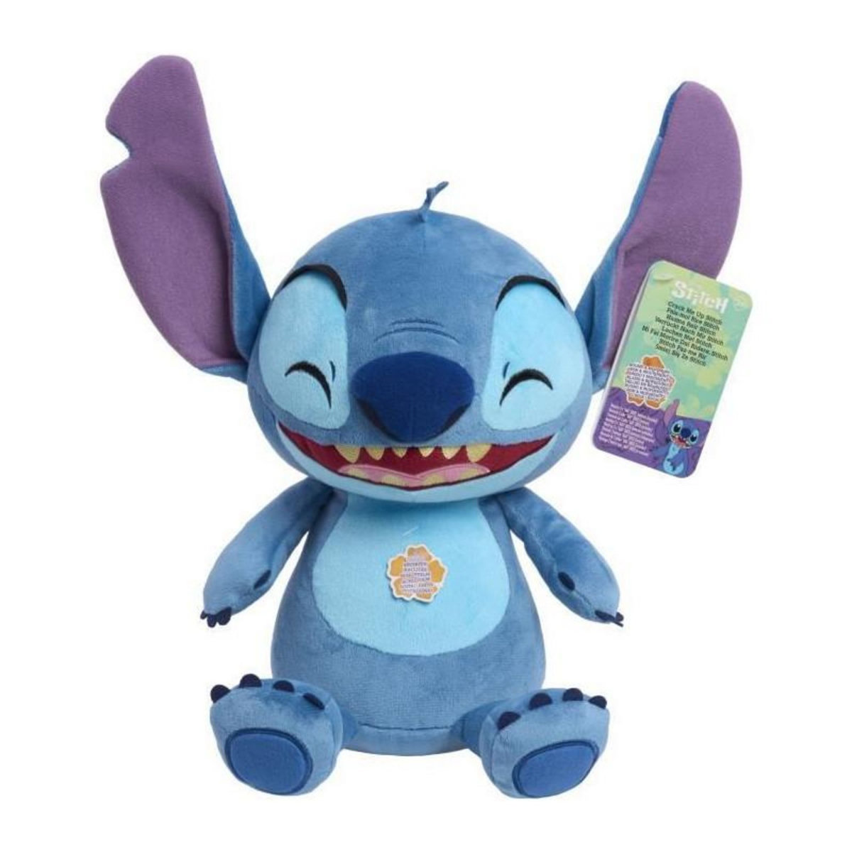 Peluche interactive - LICENCE /STITCH - Peluche Rit et Tremble Stitch - 25 cm, rit et tremble quand secoué