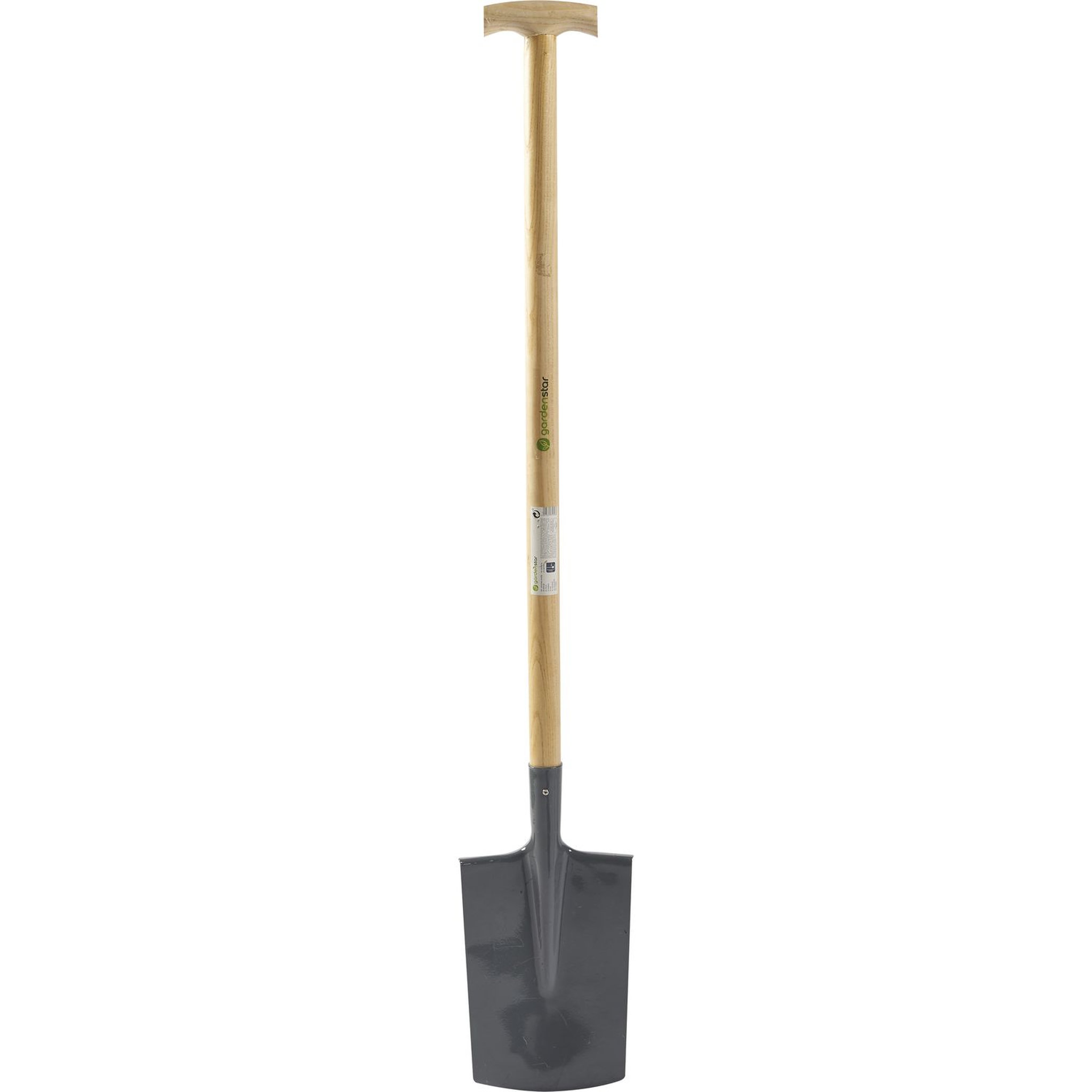 Voir la diapositive 3 : GARDENSTAR Bêche avec manche en bois de cèdre - 90 cm