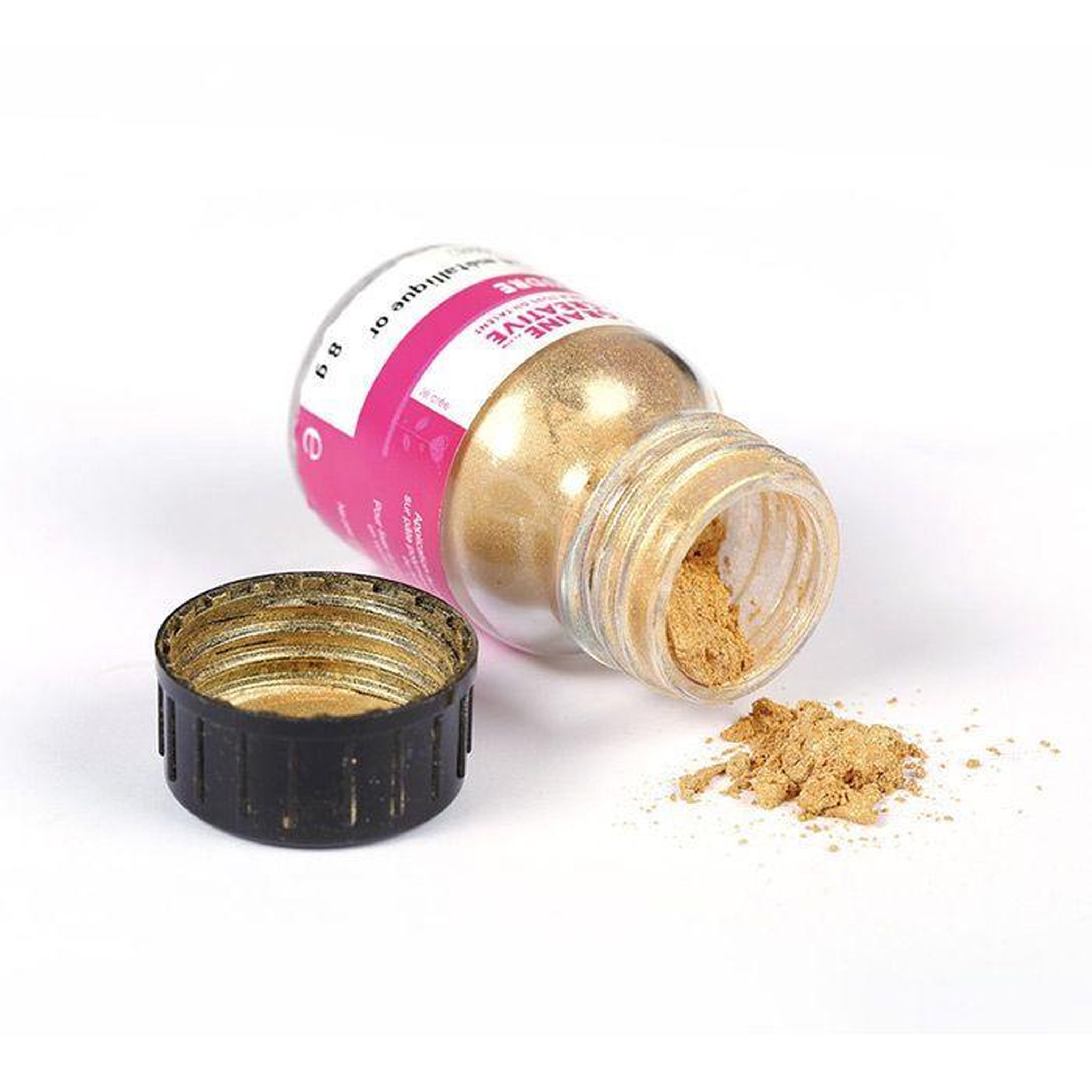 Graine créative Poudre effet métallique or pour pâte polymère - 8 g