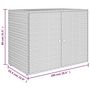 Voir la diapositive 6 : VIDAXL Armoire de rangement jardin Gris 100x55,5x80 cm Resine tressee
