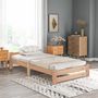 Voir la diapositive 5 : MERAX Lit simple 90x200cm bois coloris naturel
