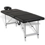 Voir la diapositive 3 : VIDAXL Table de massage pliable Noir 4 zones avec cadre en aluminium