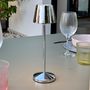 Voir la diapositive 3 : Lumisky Lampe de table sans fil EMILY Argent Aluminium H25cm