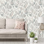 Voir la diapositive 2 : DUTCH WALLCOVERINGS DUTCH WALLCOVERINGS Papier peint Feuilles et toucan Beige