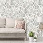 Voir la diapositive 2 : DUTCH WALLCOVERINGS DUTCH WALLCOVERINGS Papier peint Feuilles et toucan Beige