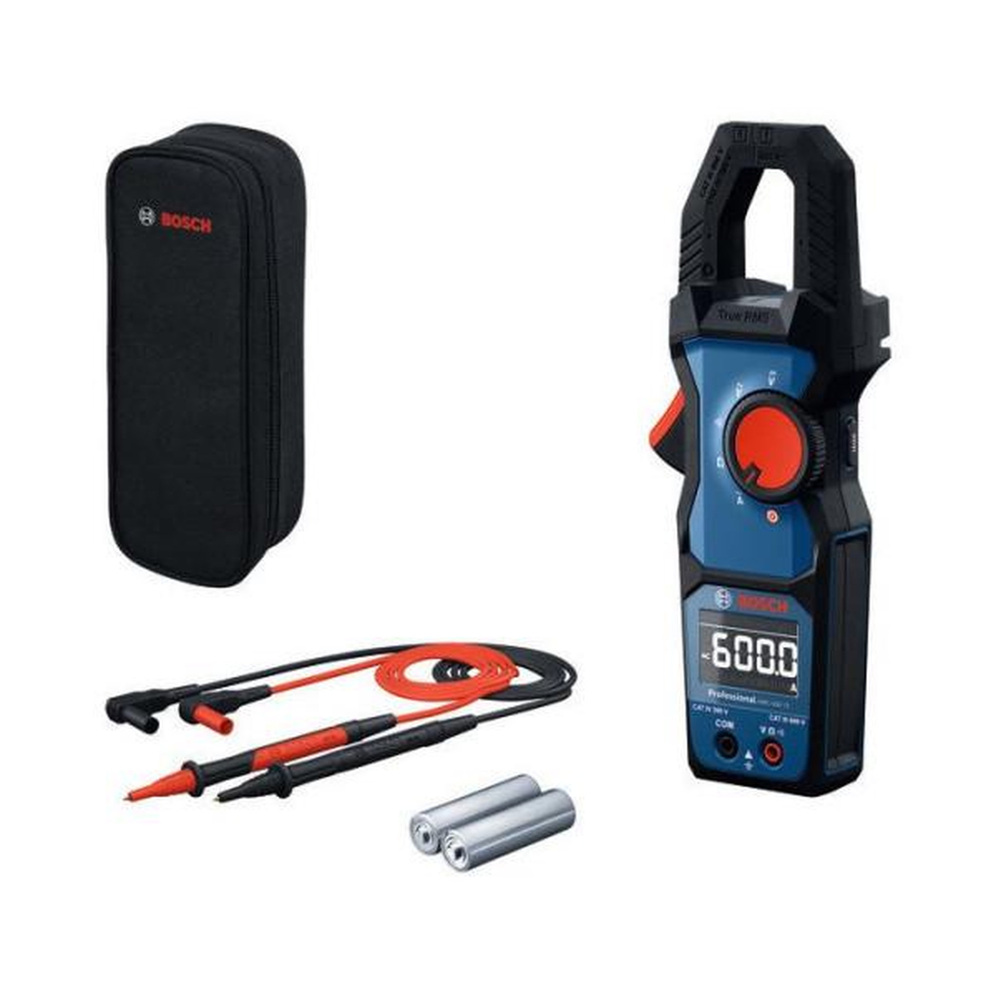 Bosch Professional Pince amperemétrique BOSCH PROFESSIONAL - GMC 600-15 - 2 piles + MS 90 Professional + poche