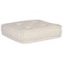 Voir la diapositive 5 : VIDAXL Pouf modulaire creme 70x70x54 tissu