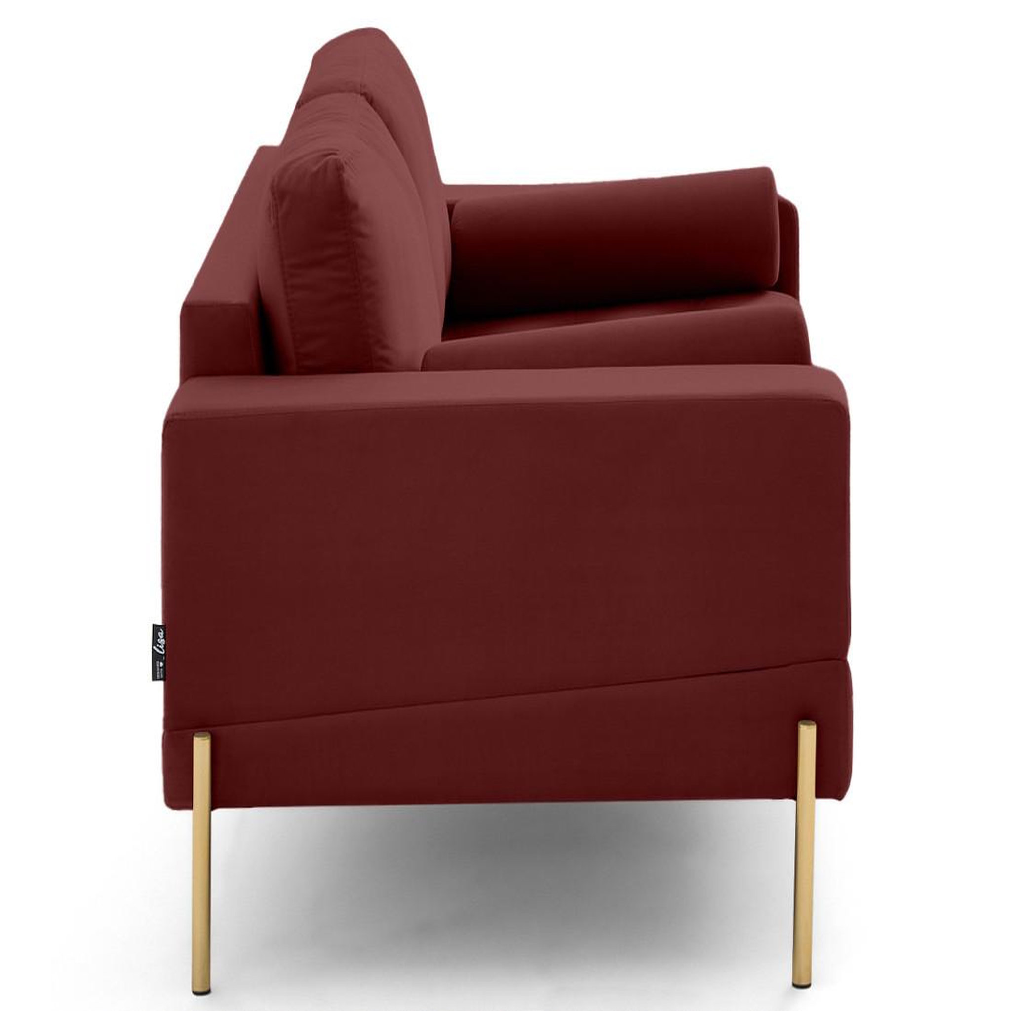 Voir la diapositive 5 : LISA DESIGN Isaure - canapé droit 2 places en velours