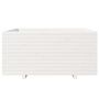 Voir la diapositive 5 : VIDAXL Jardiniere blanc 100x100x49,5 cm bois de pin massif