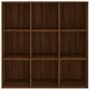 Voir la diapositive 3 : VIDAXL Armoire a livres chene marron 98x29x97,5 cm