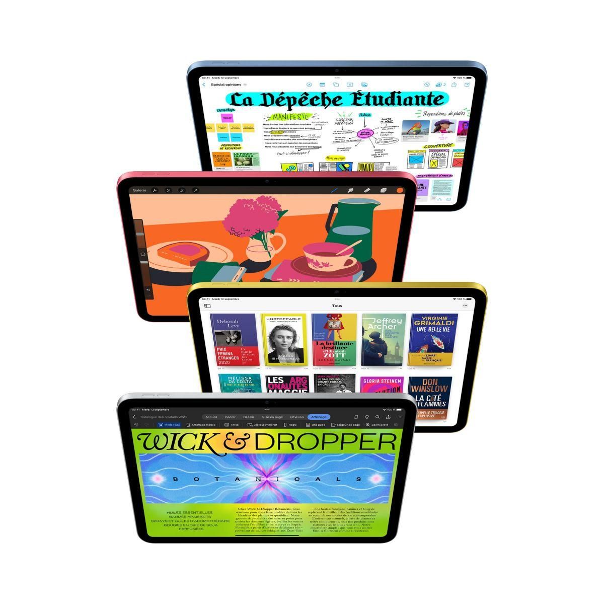 APPLE Tablette Apple 10.9 64Go Bleu Cellular 10 Gen 2022