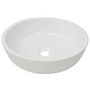 Voir la diapositive 2 : VIDAXL Lavabo ronde Ceramique Blanc 42 x 12 cm