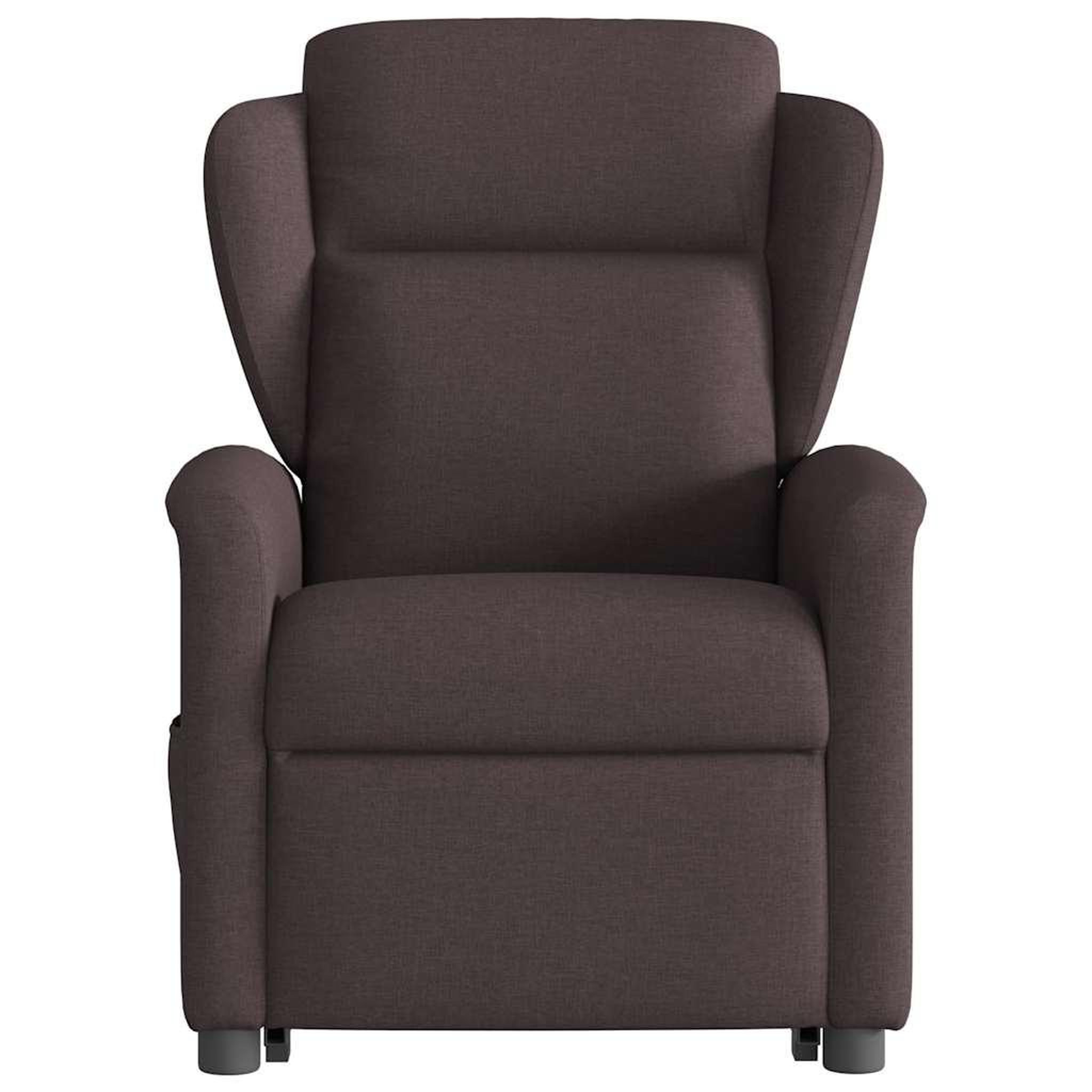 Voir la diapositive 5 : VIDAXL Fauteuil inclinable de massage Marron fonce Tissu
