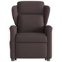 Voir la diapositive 5 : VIDAXL Fauteuil inclinable de massage Marron fonce Tissu