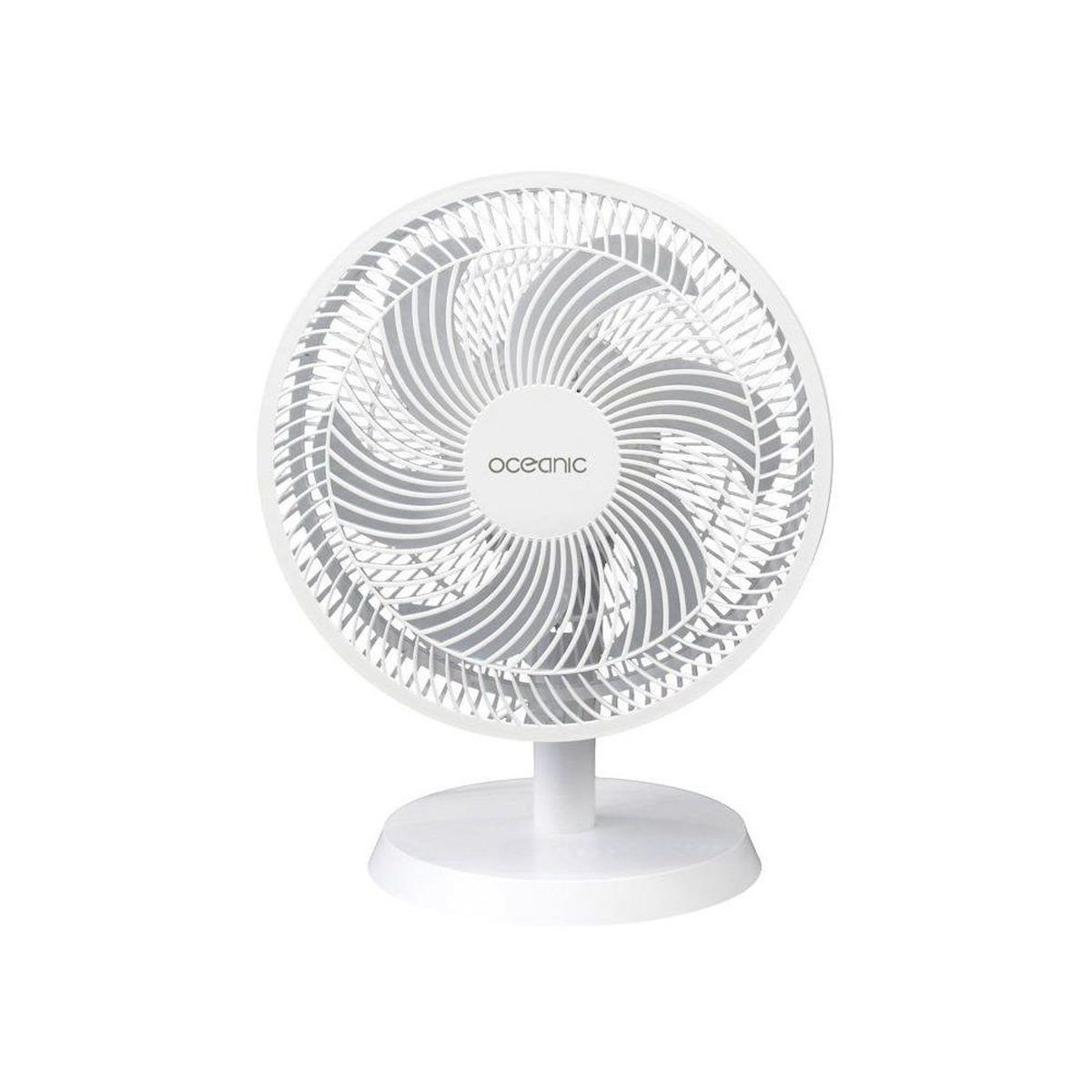 OCEANIC Ventilateur de table OCEANIC - 35W - Diametre 30,5 cm - 3 vitesses - Oscillant - Blanc