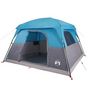 Voir la diapositive 5 : VIDAXL Tente de camping de cabine 4 personnes bleu imperméable