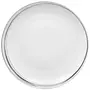  Lot de 6 Assiettes Plates  Soft Grey  27cm Blanc