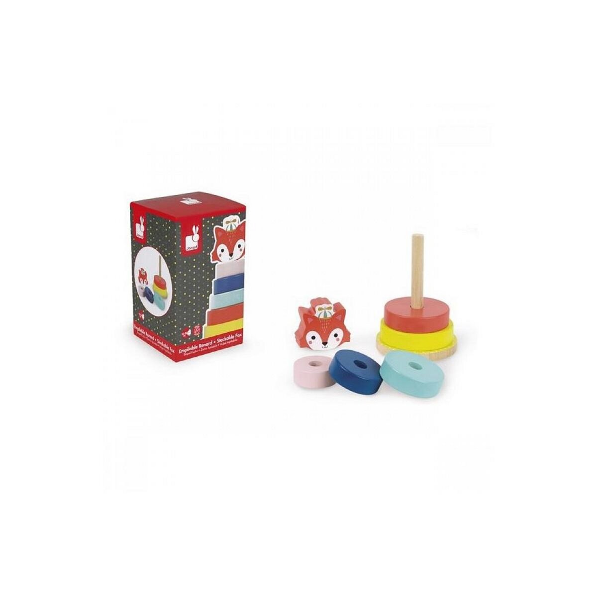 Juratoys-Janod Empilable Renard Baby Forest