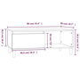 Voir la diapositive 6 : VIDAXL Table basse Chene marron 90x50x36,5 cm Bois d'ingenierie