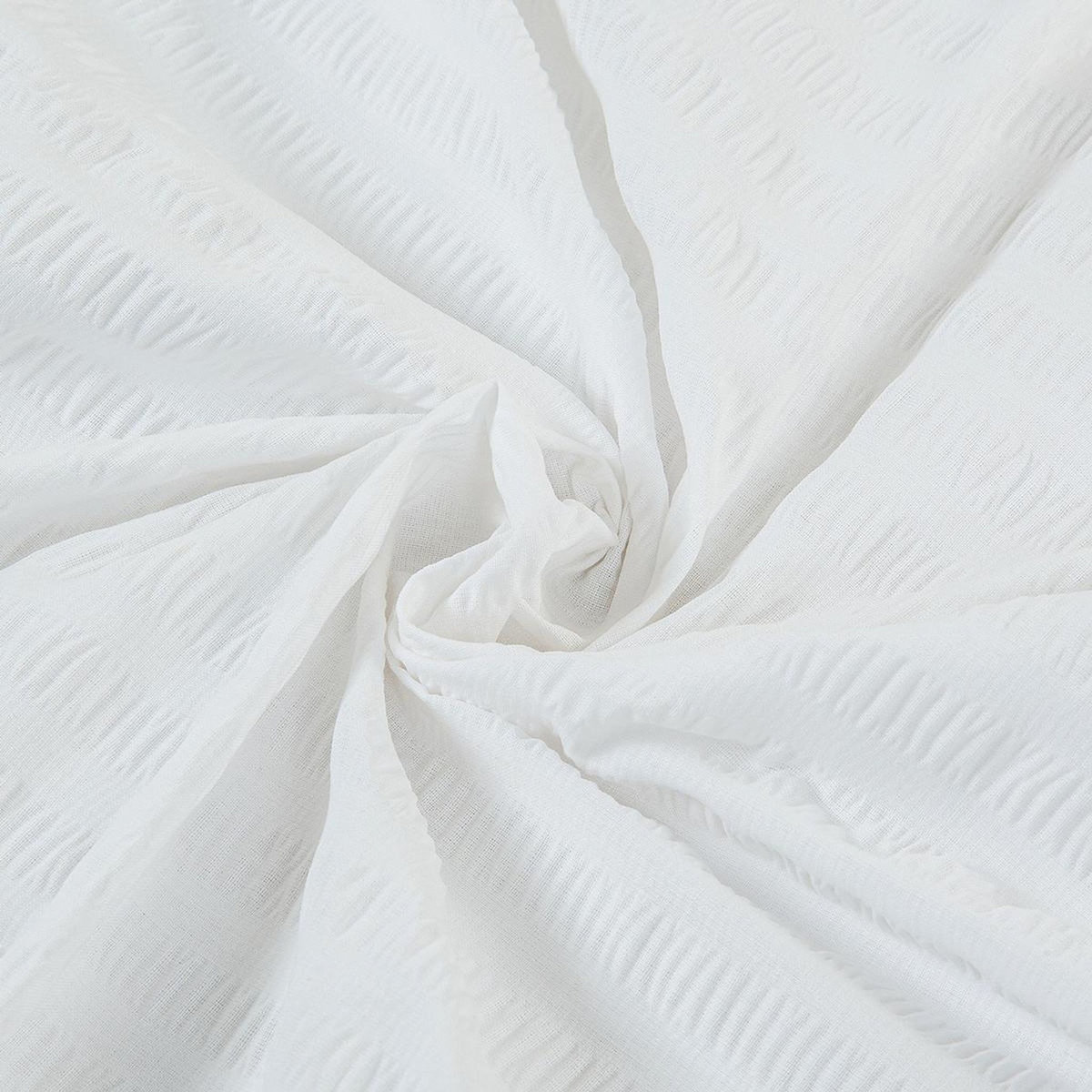 FUTURE HOME Parure de lit double en seersucker