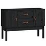 Voir la diapositive 2 : VIDAXL Buffet Noir 110x40x78 cm Bois massif de pin