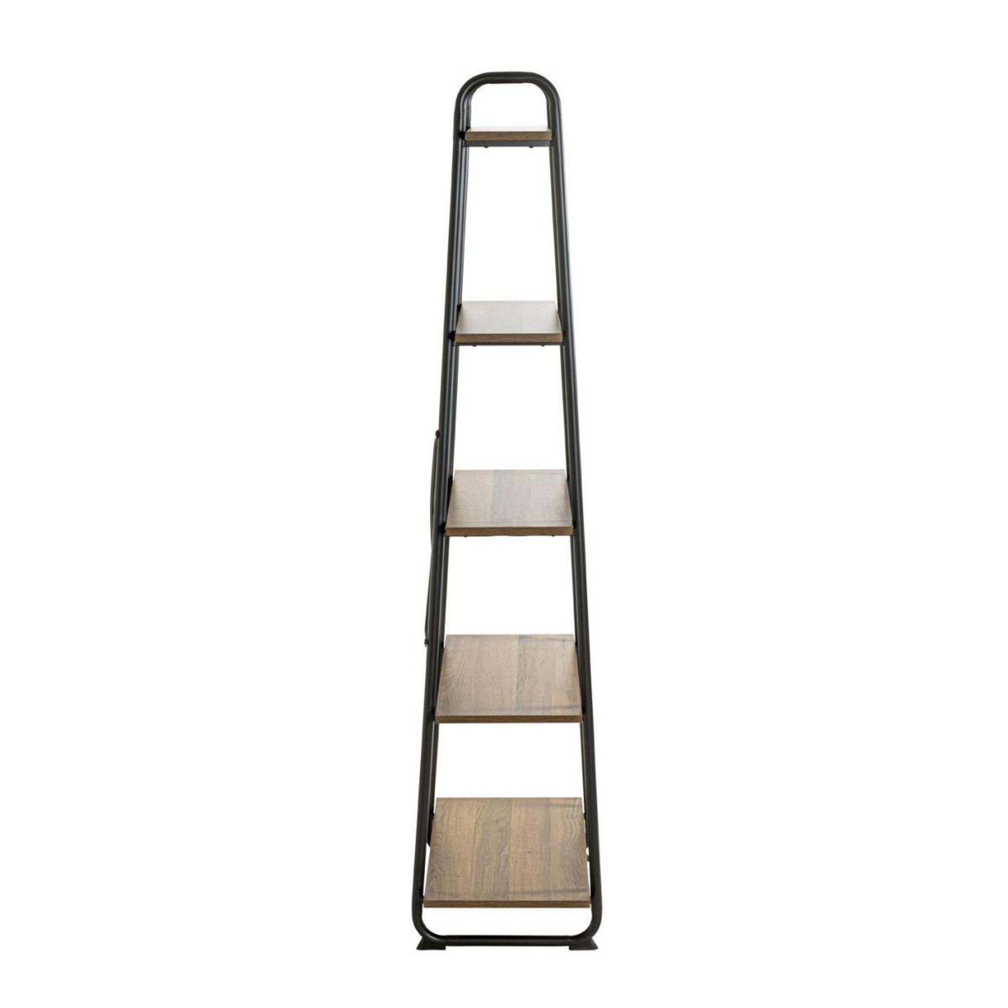 Voir la diapositive 4 : Paris Prix Étagère 5 Niveaux  Slovako  164cm Noir & Chêne
