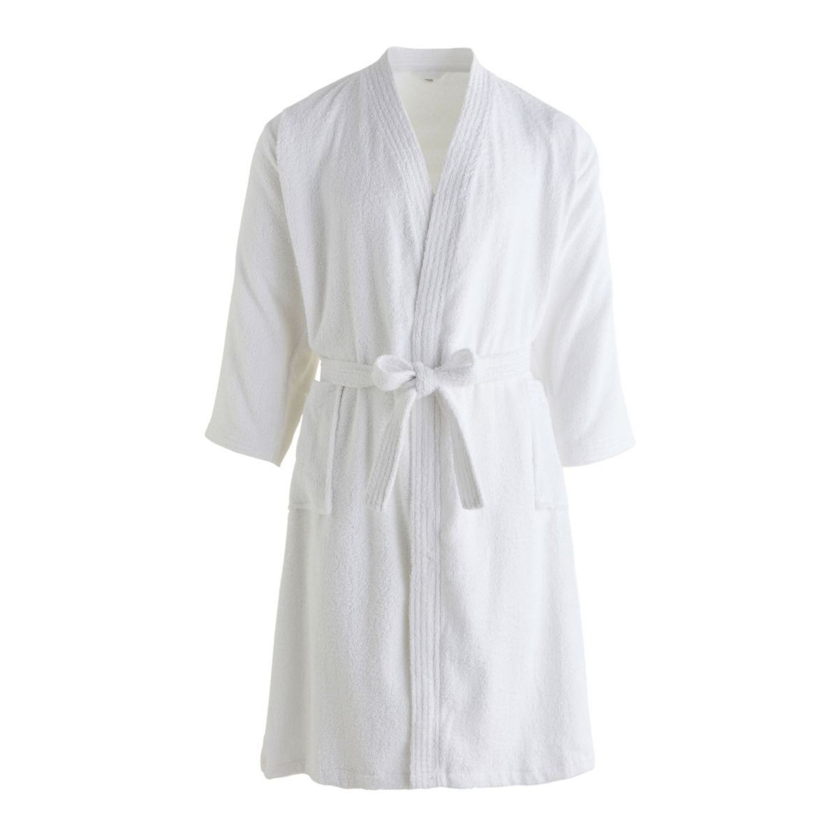 ACTUEL Peignoir kimono uni en coton 300gsm