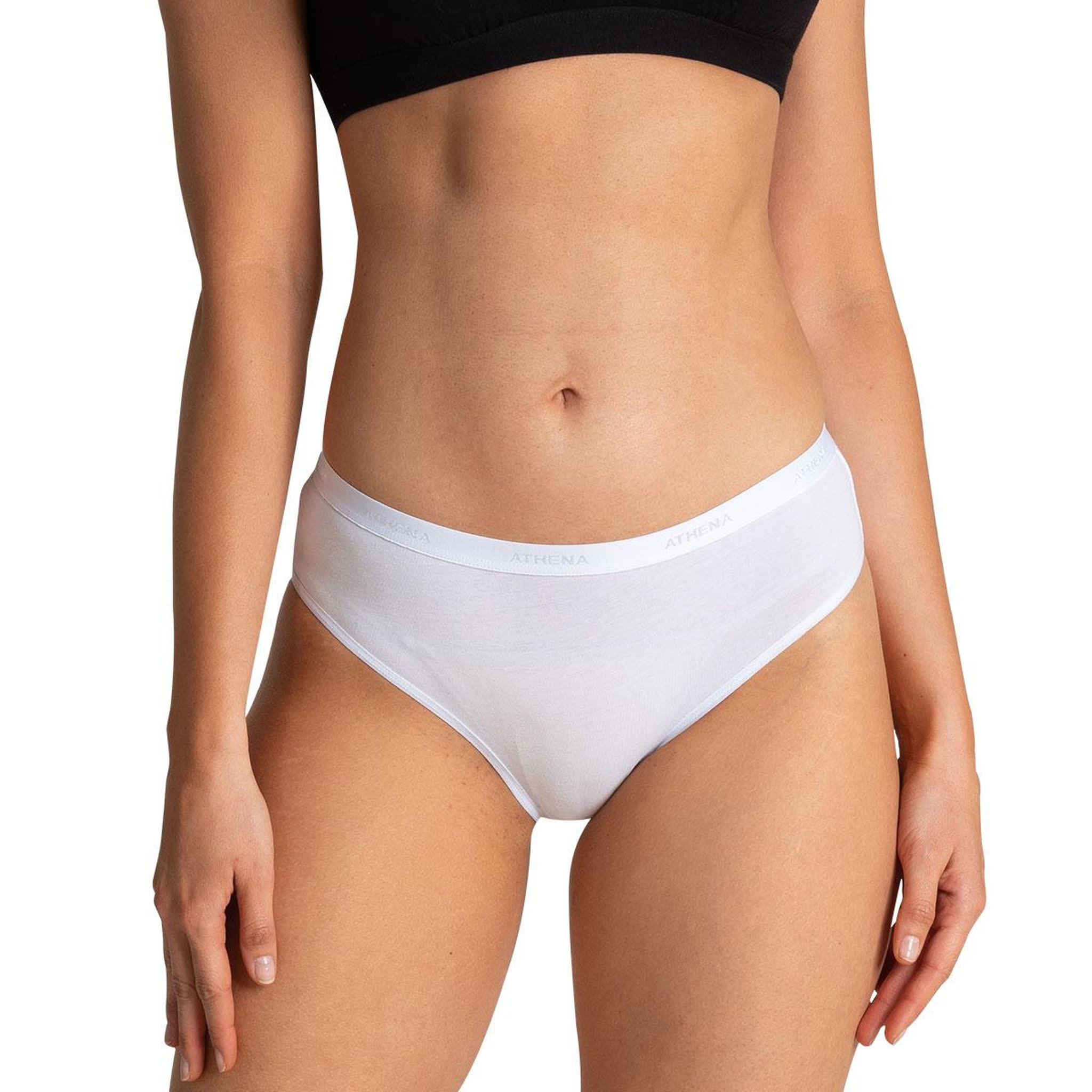 Voir la diapositive 5 : Athena Lot de 3 slips femme Ecopack Basic
