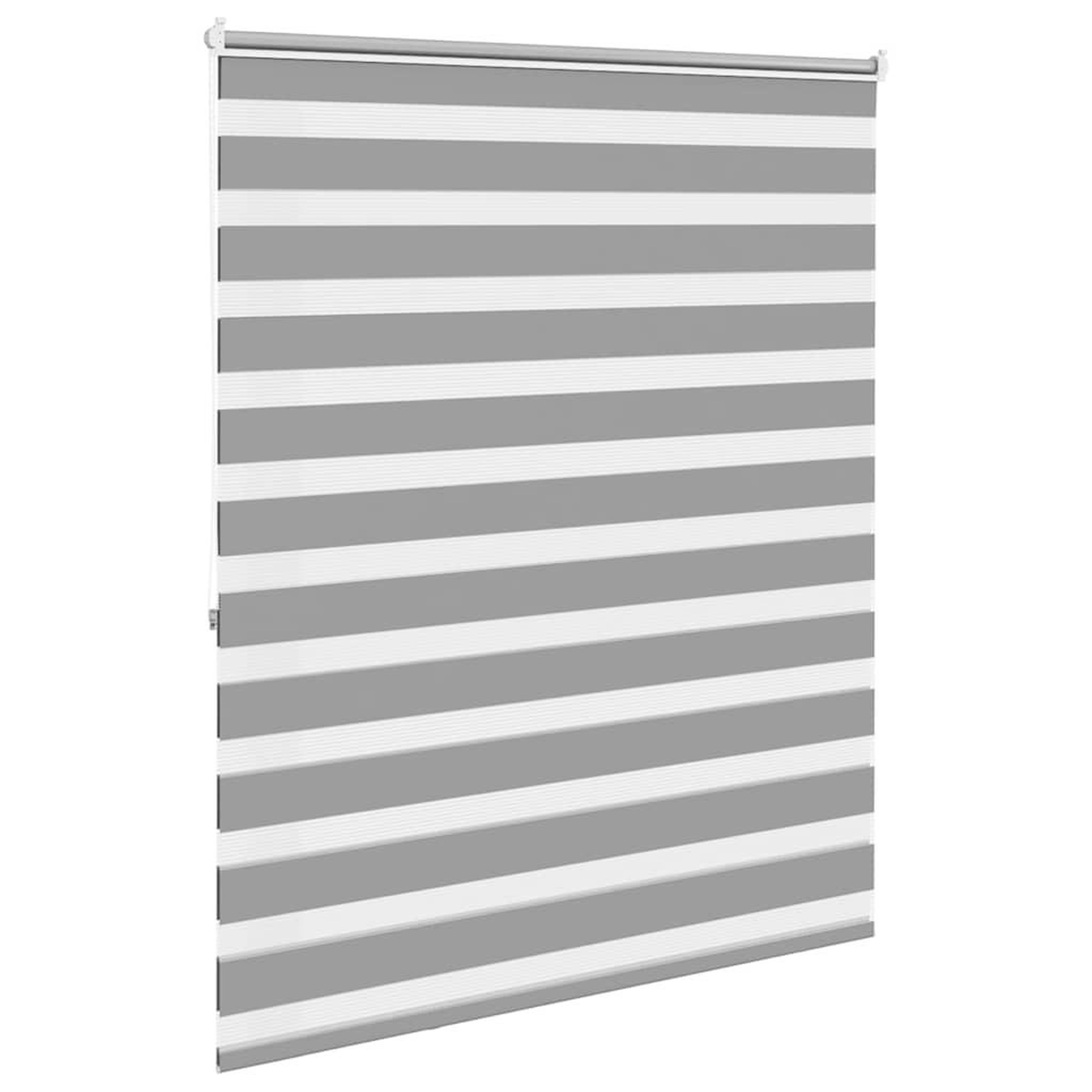 Voir la diapositive 4 : VIDAXL Store venitien zebre 120,9 x 175 cm, largeur du tissu 116,7 cm, gris
