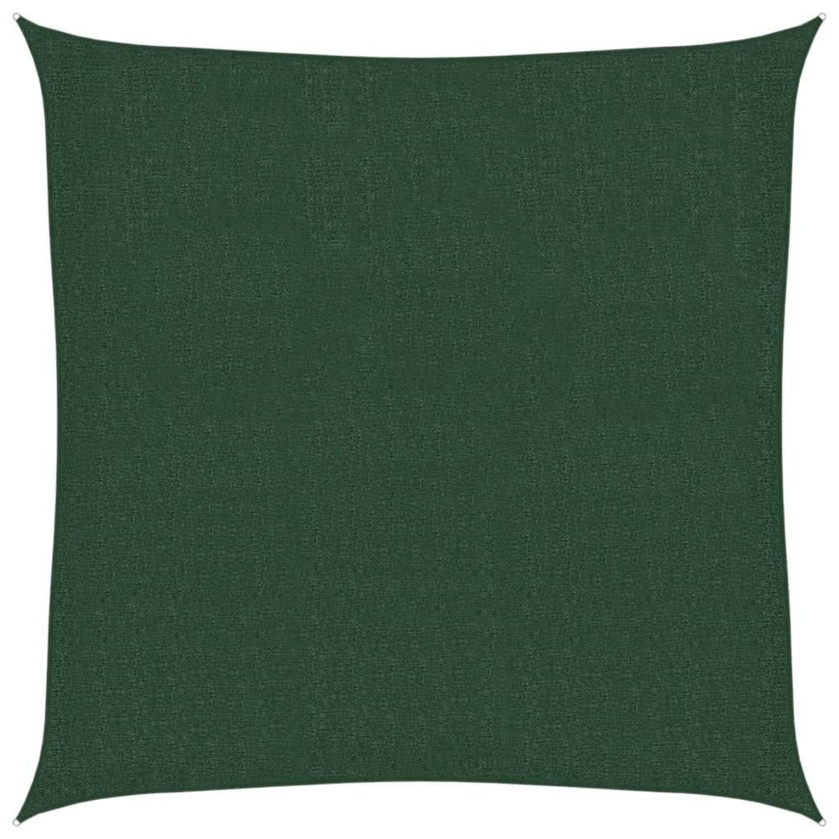 VIDAXL Voile d'ombrage 160 g/m^2 Vert fonce 2,5x2,5 m PEHD