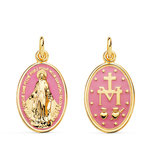 L'ATELIER D'AZUR Médaille Or 18 Carats 750 Jaune Vierge Miraculeuse - Chaîne Offerte