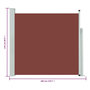 Voir la diapositive 6 : VIDAXL Auvent lateral retractable de patio 170x300 cm Marron