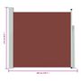Voir la diapositive 6 : VIDAXL Auvent lateral retractable de patio 170x300 cm Marron