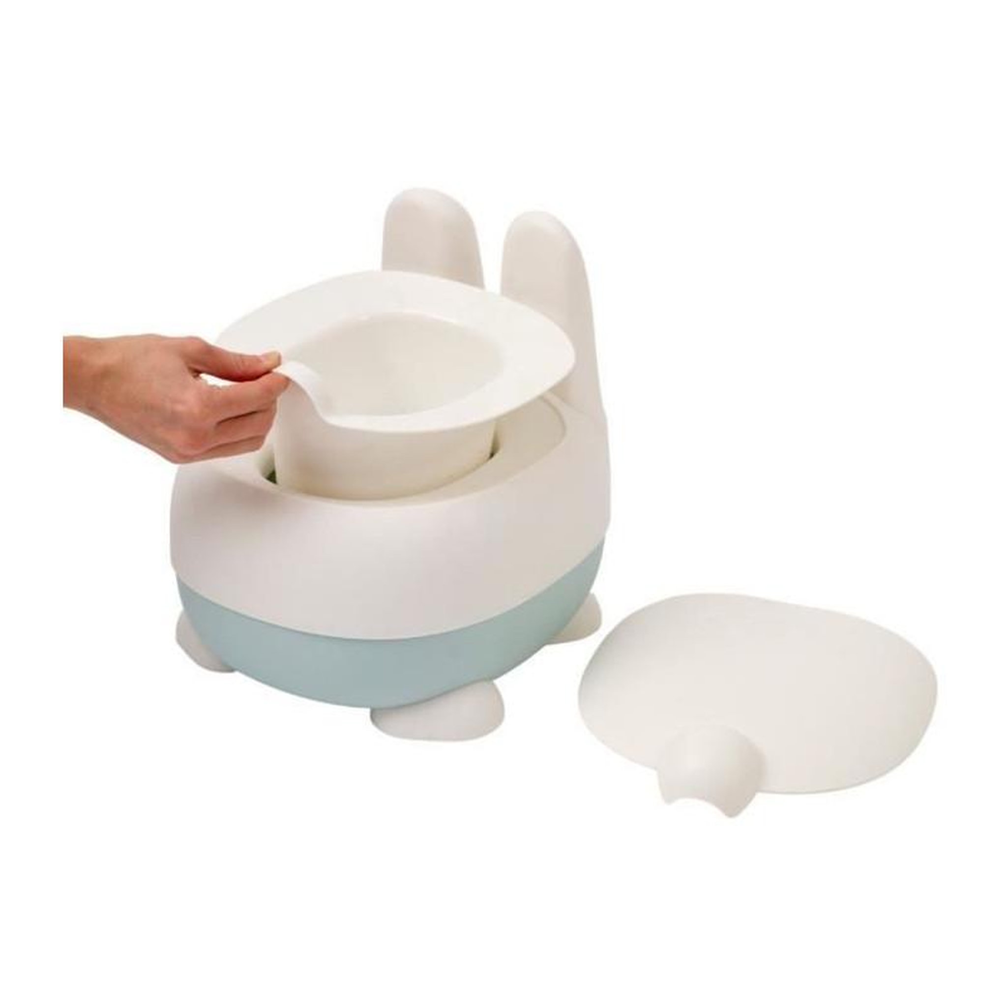 Voir la diapositive 6 : THERMOBABY Pot ludique - THERMOBABY - Lapin - Cuvette amovible