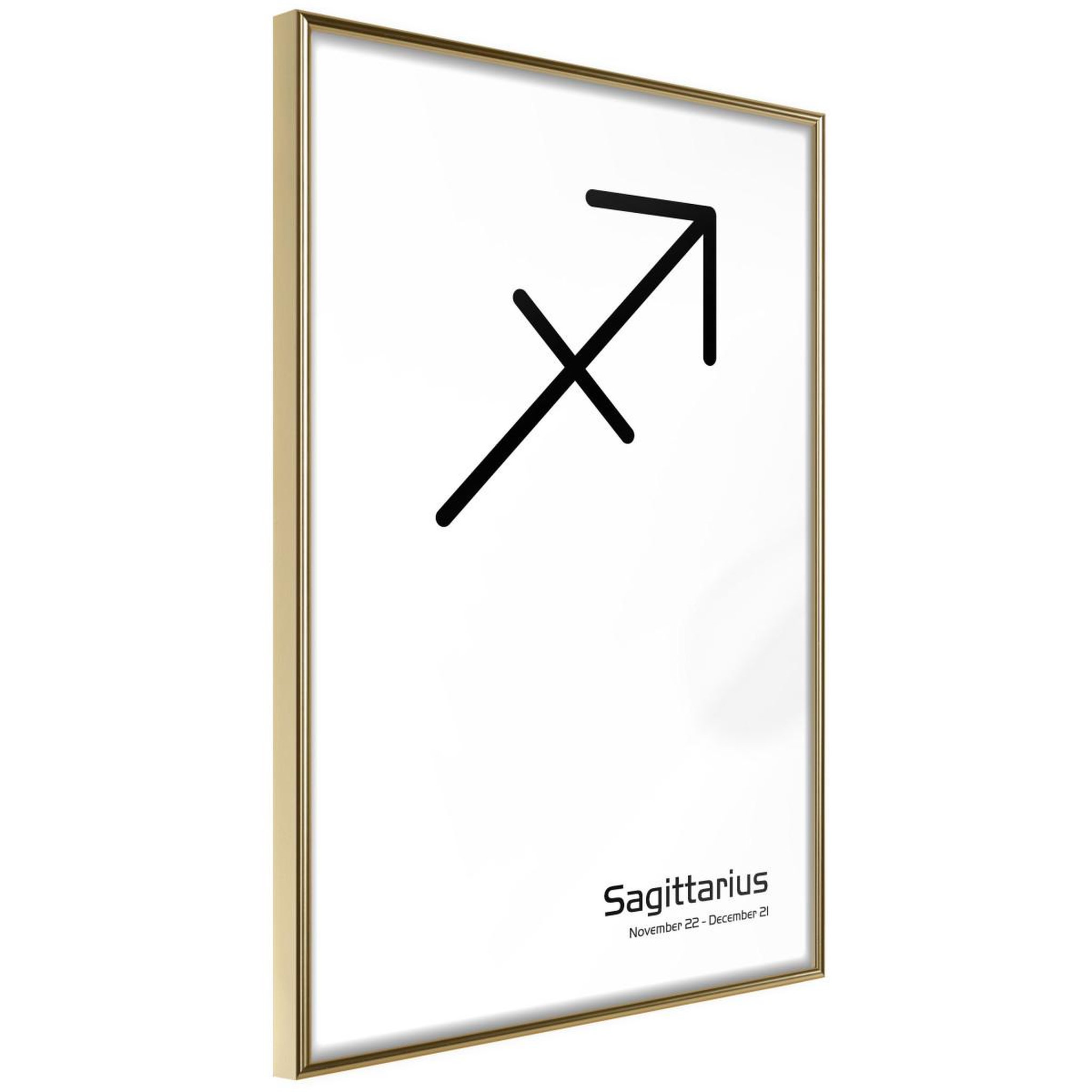 Paris Prix Affiche murale encadrée  zodiac sagittarius ii