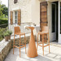 Voir la diapositive 2 : Habitat et Jardin Table et chaises hautes de bistrot empilables  Vaena  - 2 places - Orange