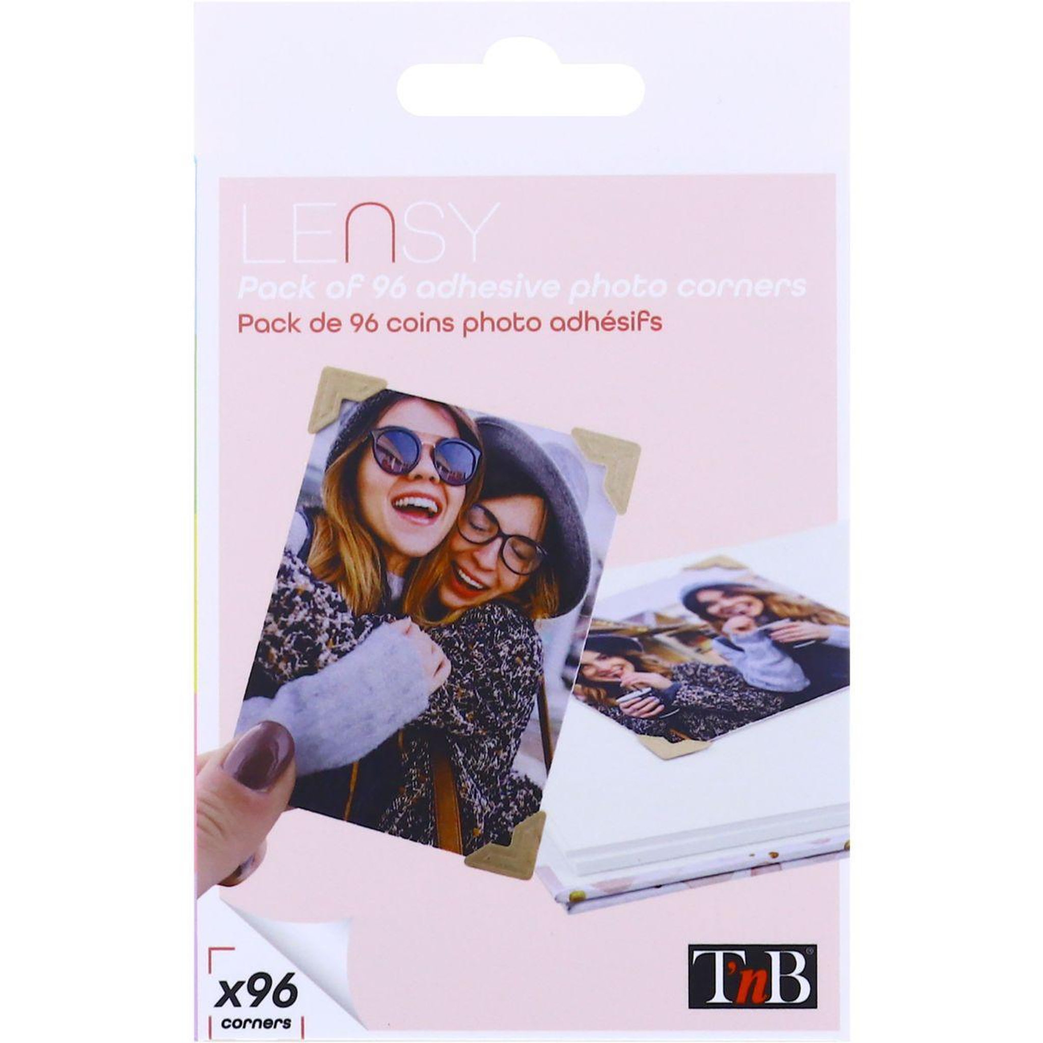 Voir la diapositive 3 : TNB Pack accessoires Lensy Pack de 96 coins photo adhésifs
