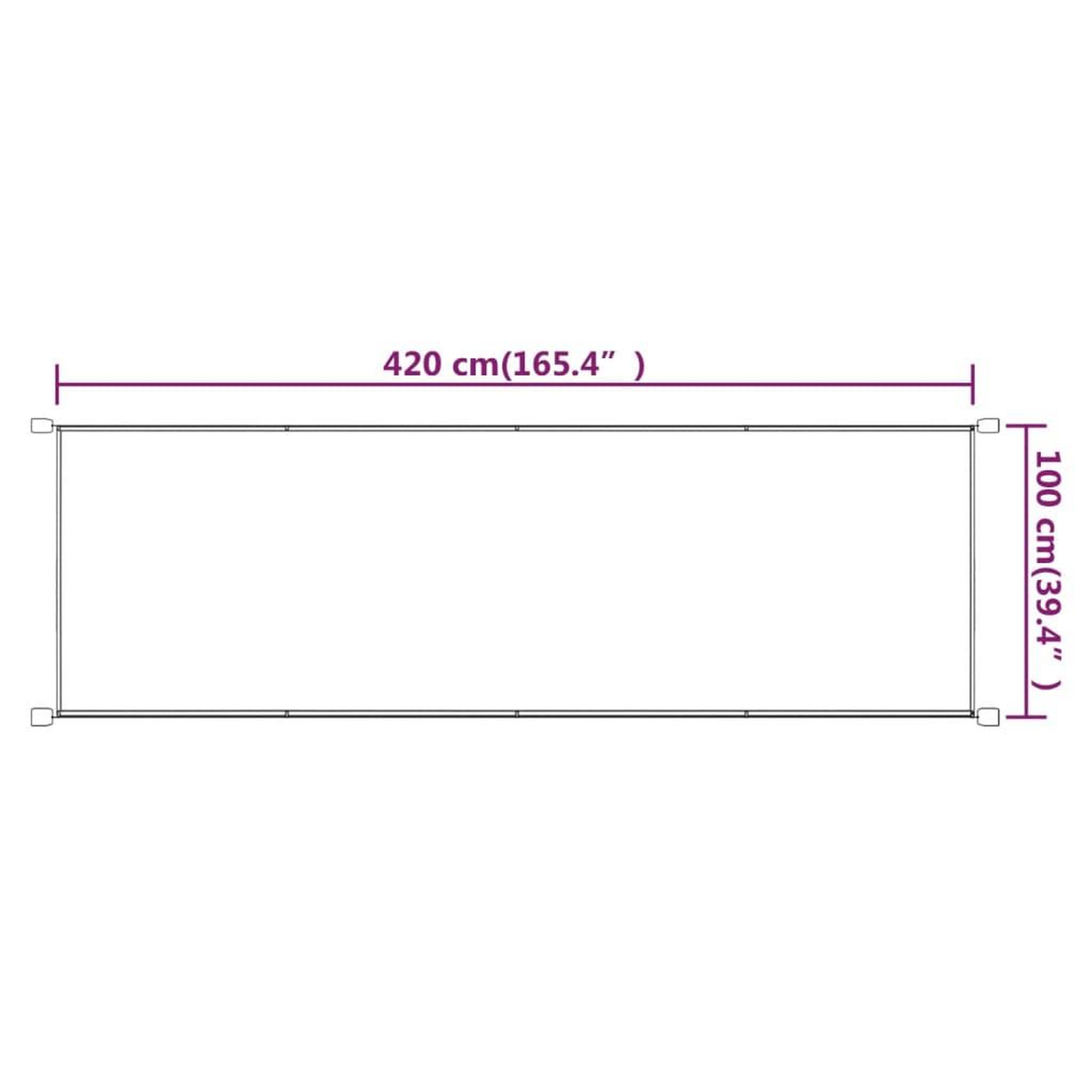 Voir la diapositive 6 : VIDAXL Auvent vertical Bleu 100x420 cm Tissu oxford